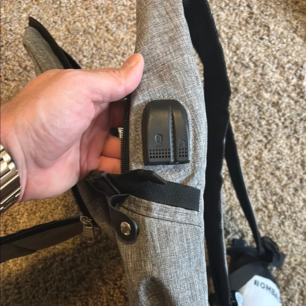 Gray Laptop Backpack for Men